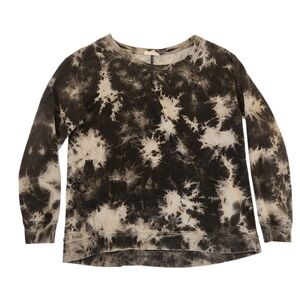 Jane And Delancey - Black & Grey Tie-Dye Sweatshirt - Women's Size Medium